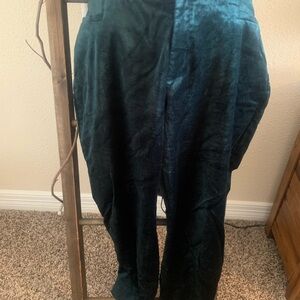 Banana Republic Blue Pantsuit Velvet Sheen